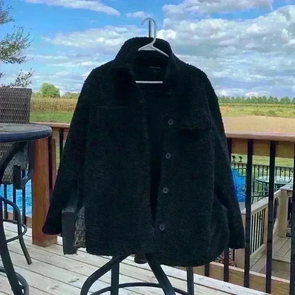 Banana Republic Jacket Teddy Bear Sherpa size small - Picture 3 of 14